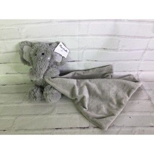 Waddle and Friends Elephant Gray Baby Security Blanket Lovey Lovie Rattle Plush